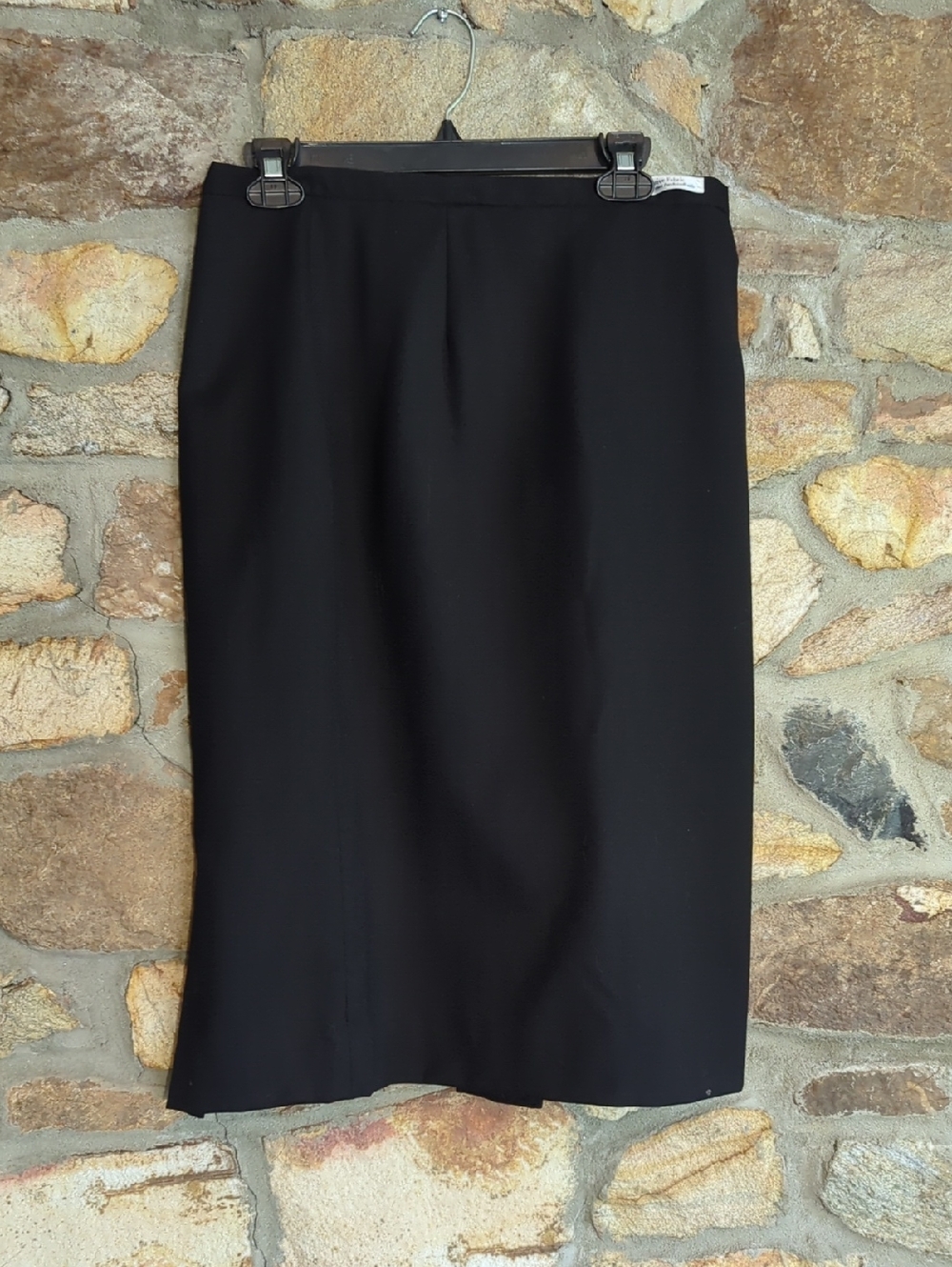 Pendleton 100% Virgin Wool Black Pencil Skirt